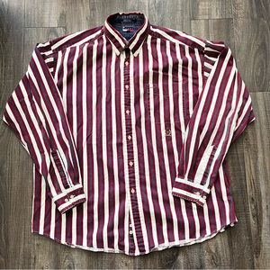 Vintage Tommy Hilfiger 90s Men’s Color Red Blue Green button down shirt XL